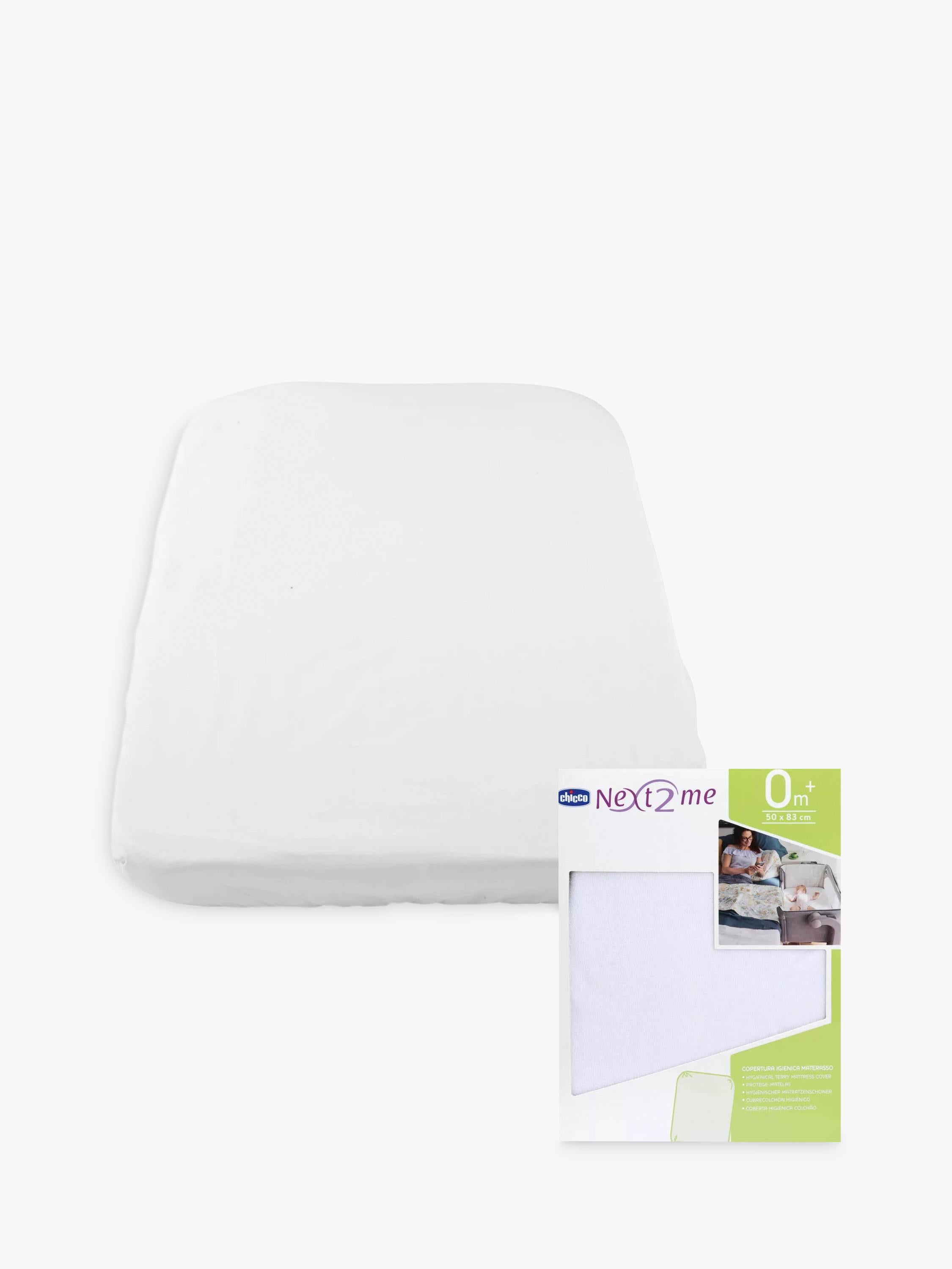 Chicco terry cloth mattress cover white, imported from the UK