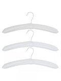John Lewis padded cotton hangers set of 3 white (British brand)