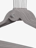 John Lewis flock clothes hangers pack of 20 grey, imported from the UK