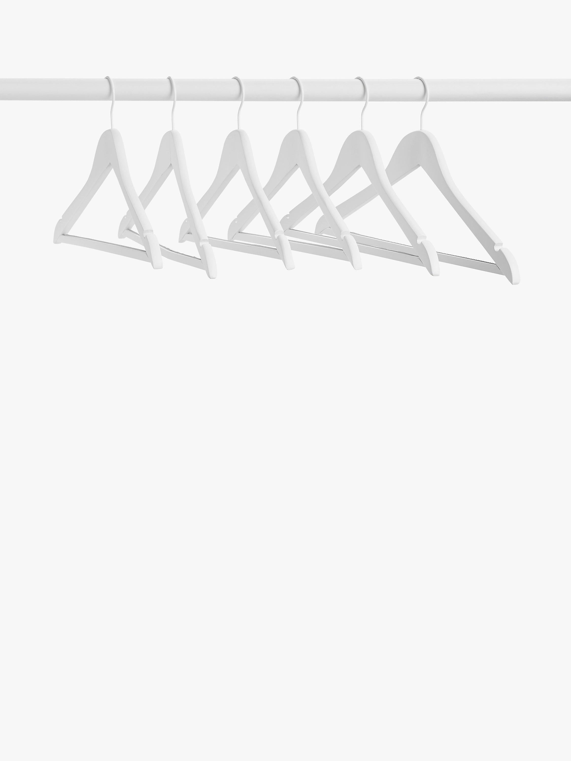 John Lewis white hangers pack of 6 (British brand)