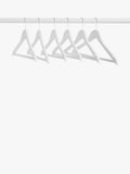 John Lewis white hangers pack of 6 (British brand)