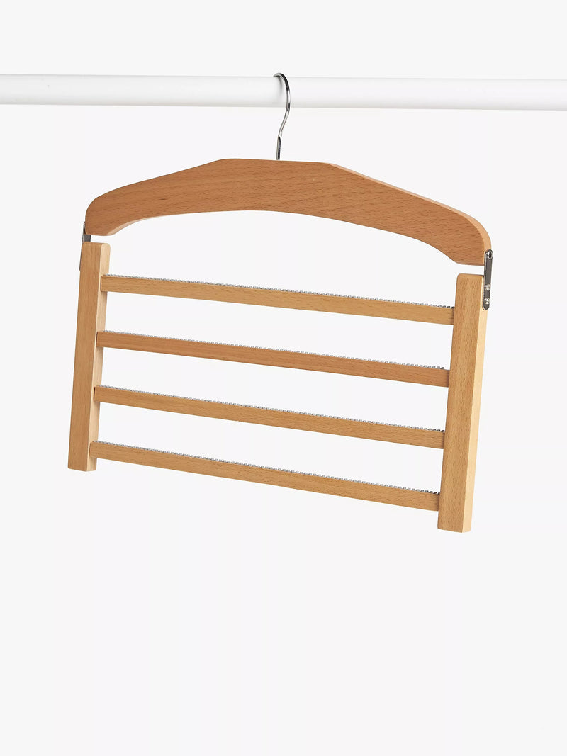 John Lewis trouser hanger natural beech wood (British brand)