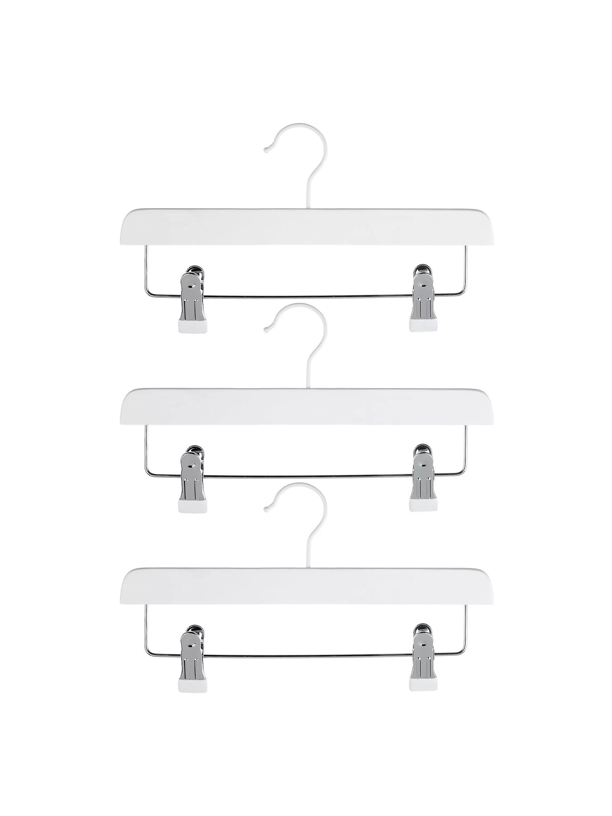 John Lewis clip hangers pack of 3 FSC beech white, imported from the UK