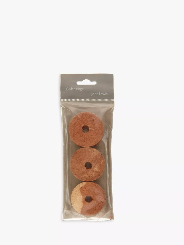 John Lewis Cedar Rings, Pack of 6