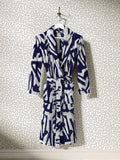 Harlequin x Sophie Robinson Thicket Bath Robe Lapis, UK version