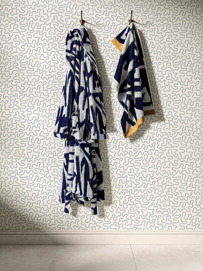 John Lewis Harlequin x Sophie Robinson Thicket Bademantel Lapis - Online bei McGrocer kaufen