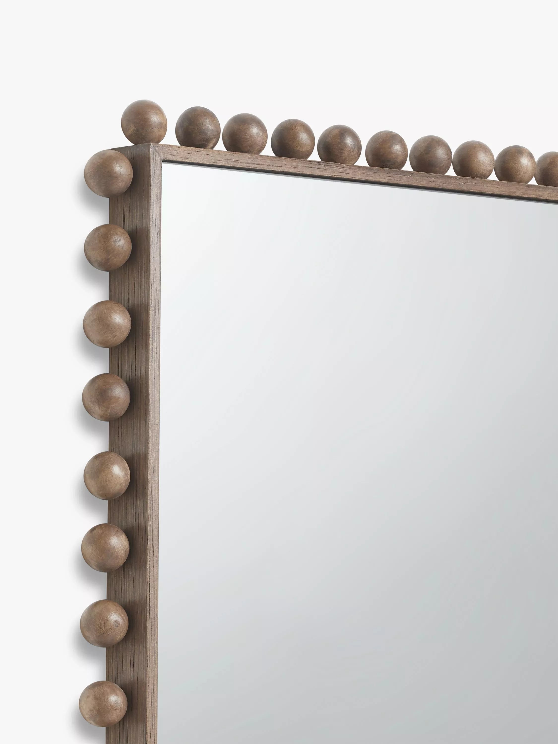 John Lewis Bobbin rectangular wood frame mirror 85x60cm - British product
