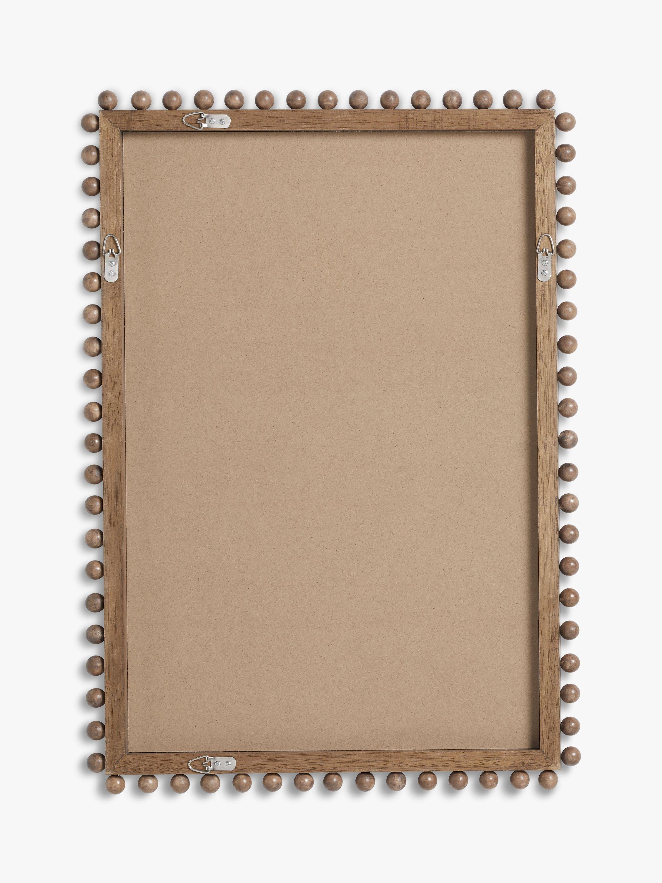 John Lewis Bobbin rectangular wood frame mirror 85x60cm - British product