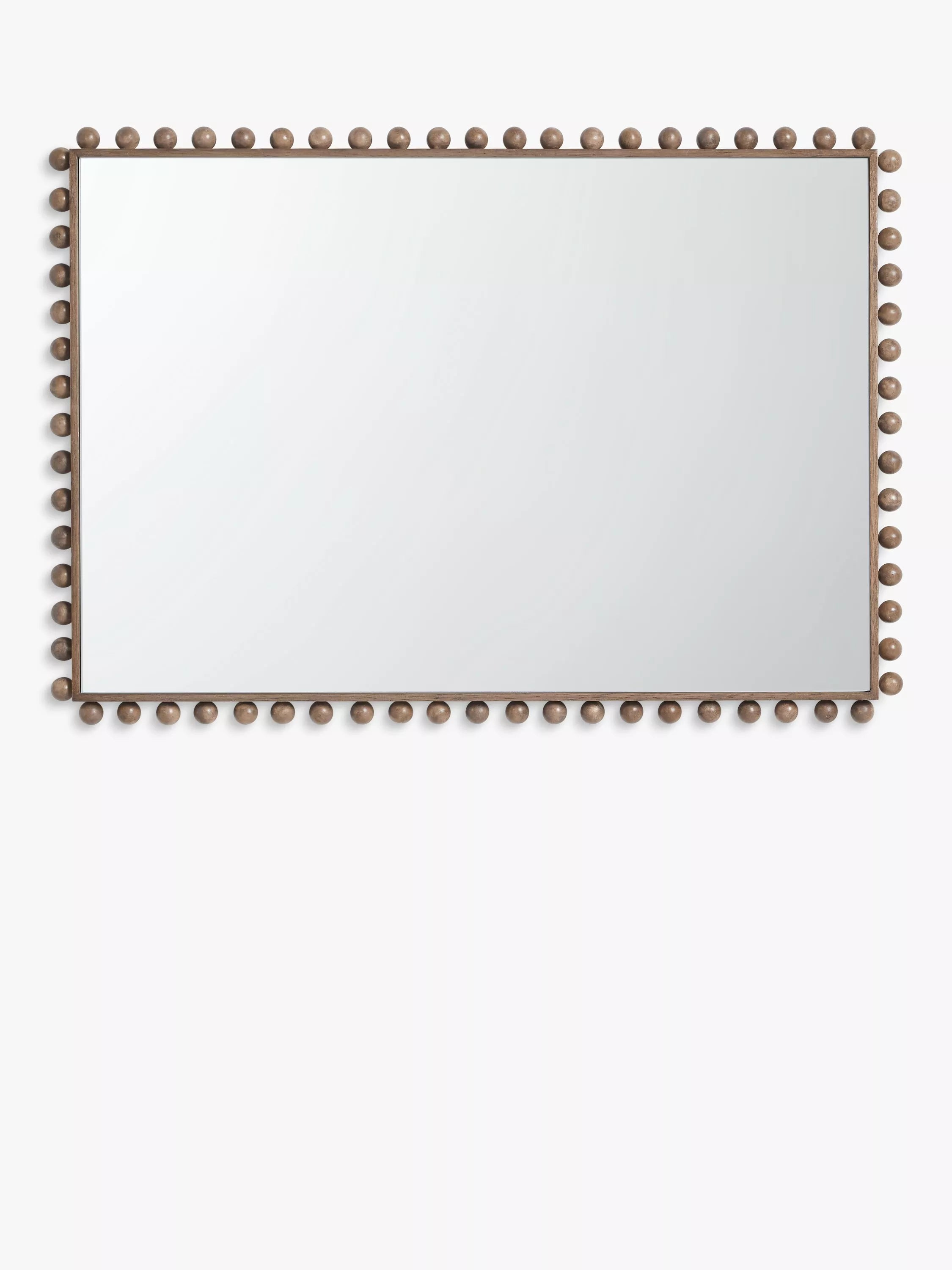 John Lewis Bobbin rectangular wood frame mirror 85x60cm - British product