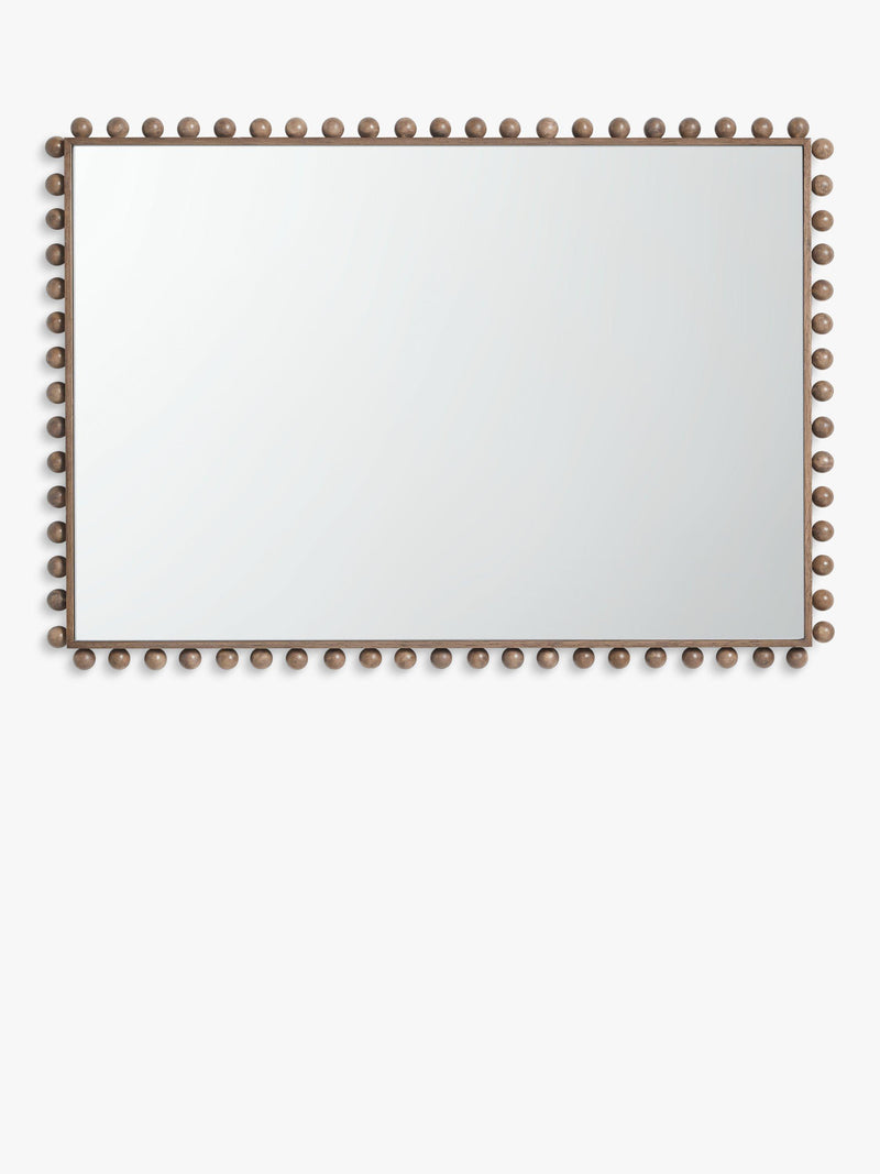 John Lewis Bobbin rectangular wood frame mirror 85x60cm - British product