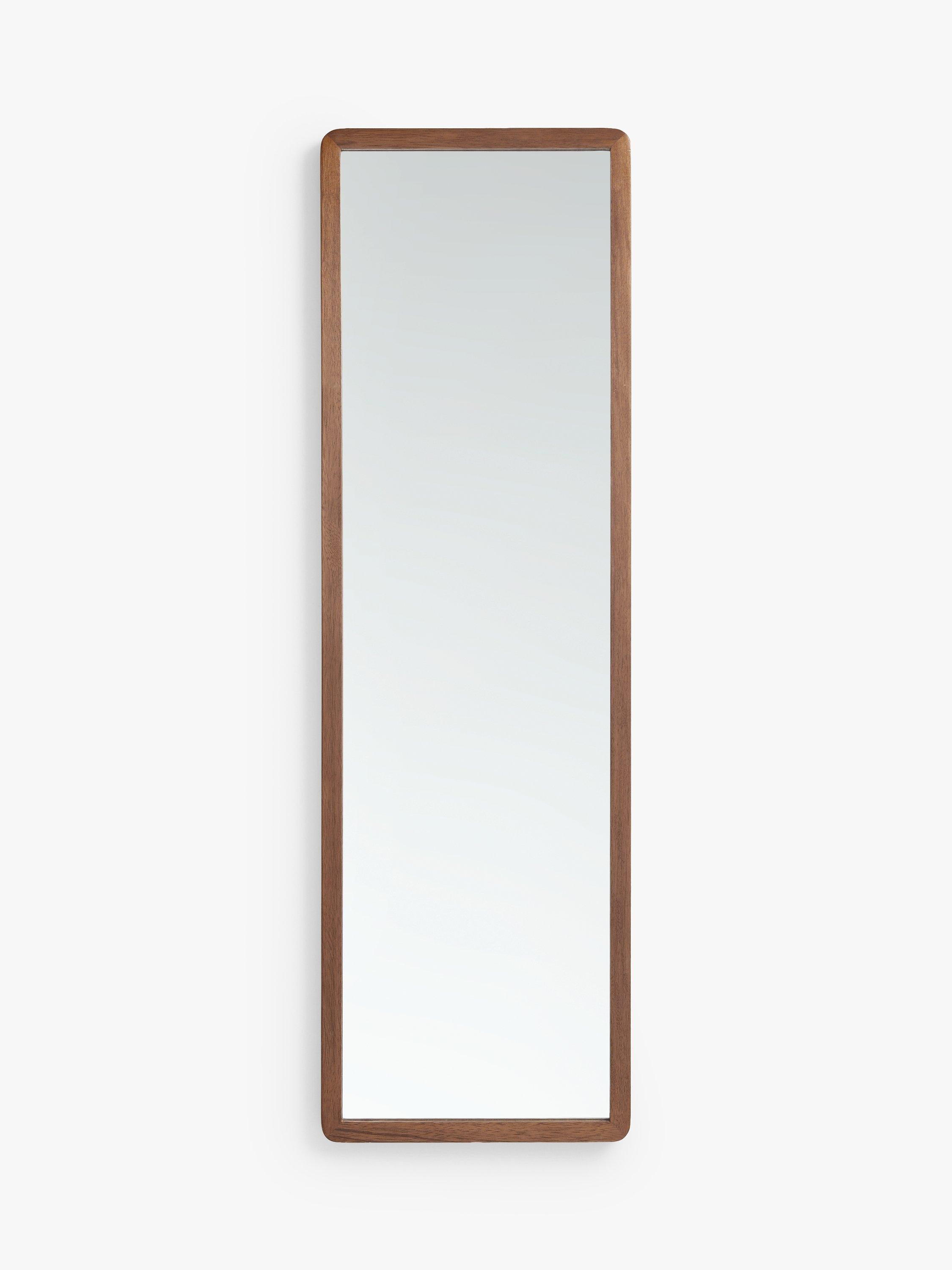 Miroir d'entrée John Lewis Slim en chêne massif 140x43cm, version britannique