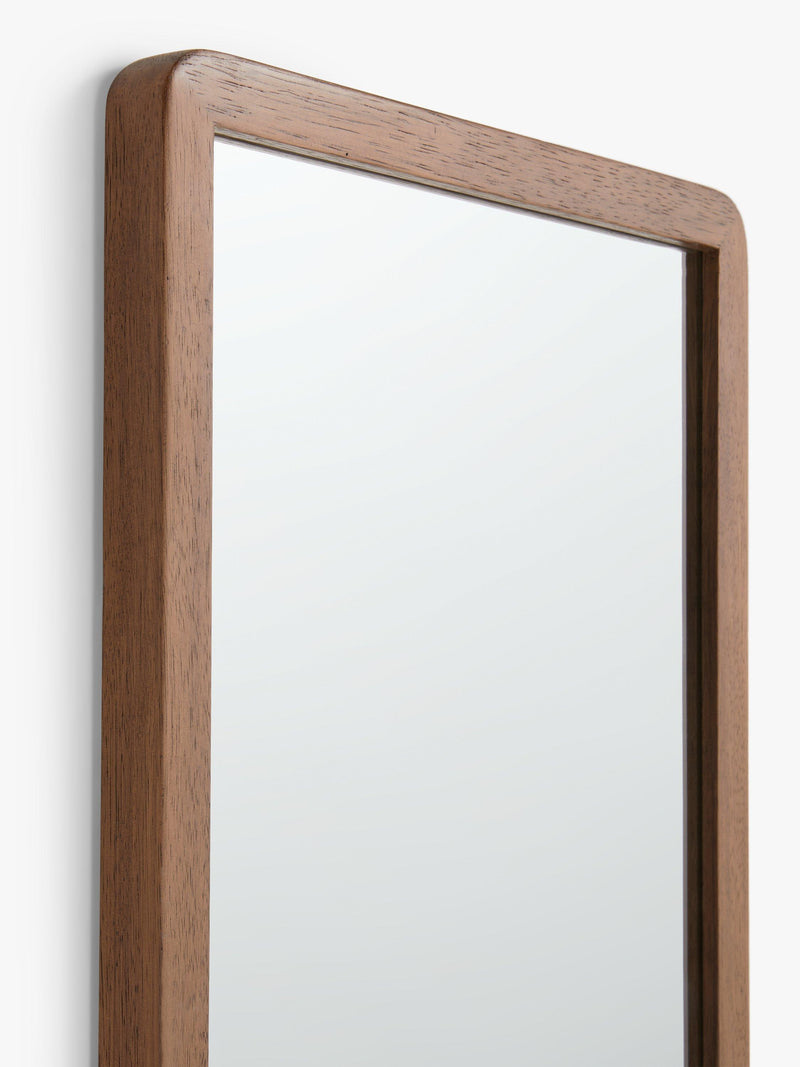 Miroir d'entrée John Lewis Slim en chêne massif 140x43cm, version britannique