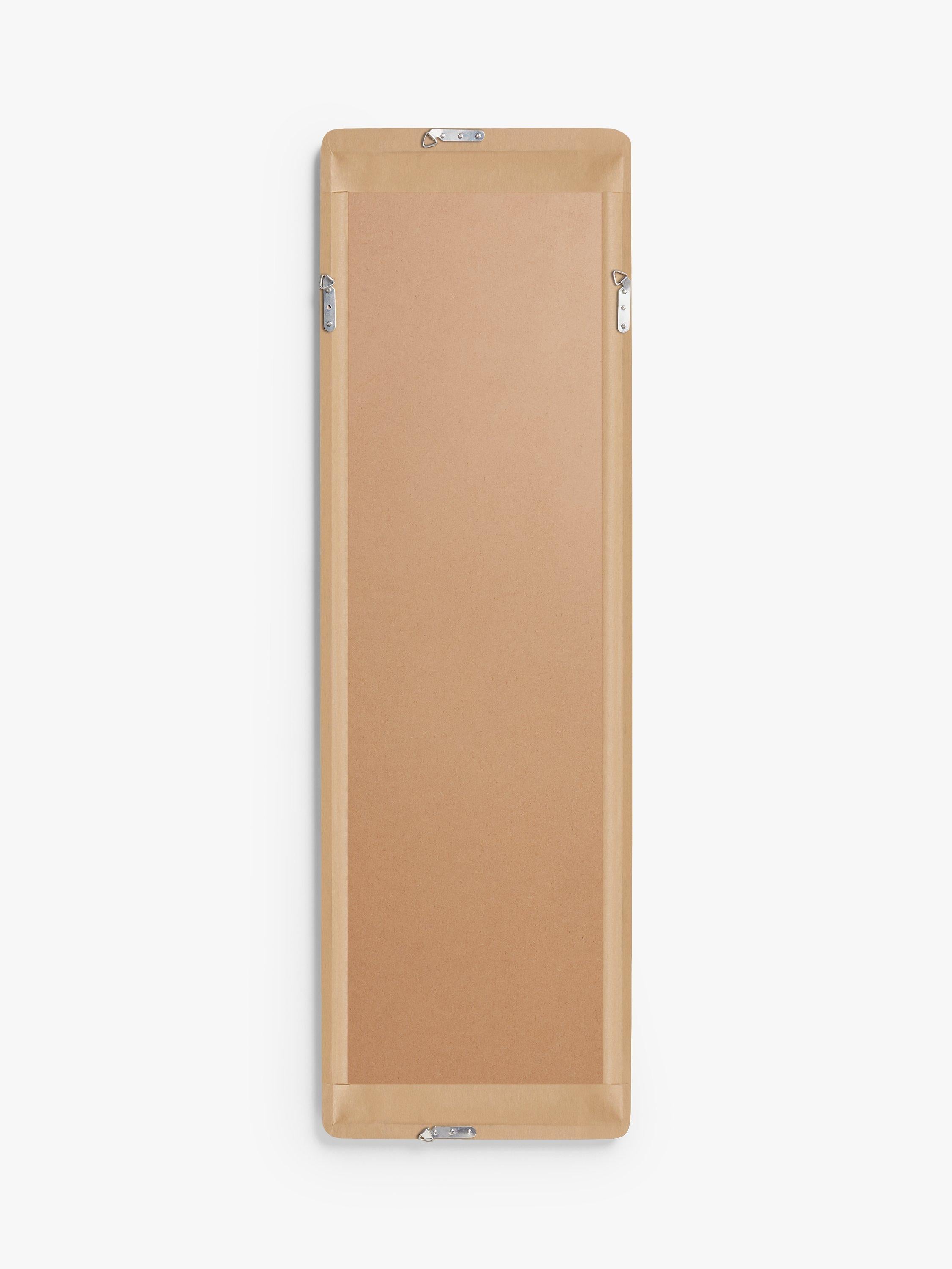 Miroir d'entrée John Lewis Slim en chêne massif 140x43cm, version britannique
