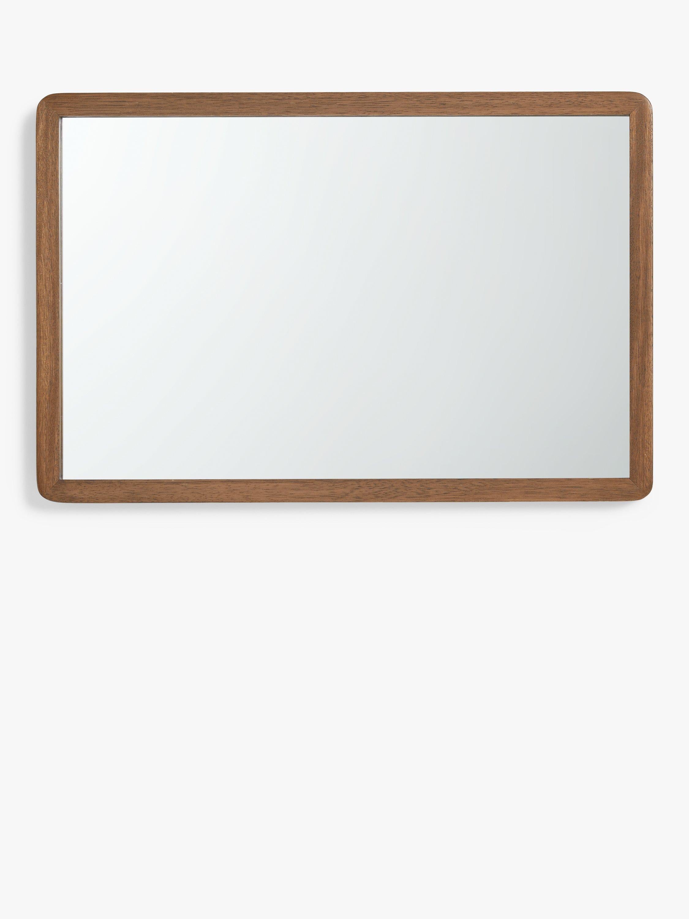 John Lewis solid oak rectangular wall mirror 75x50cm (ماركة بريطانية)