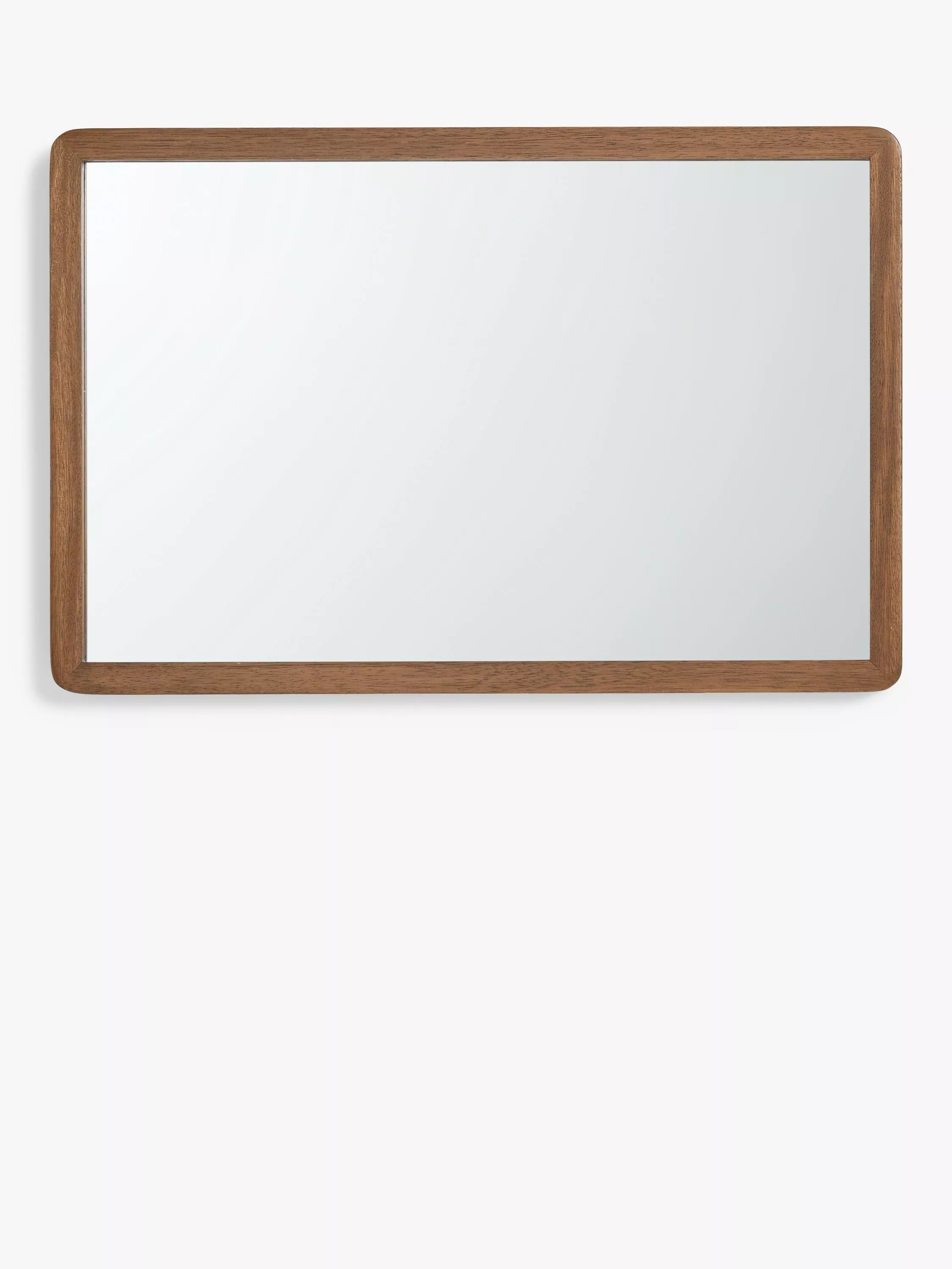 John Lewis solid oak rectangular wall mirror 75x50cm (British brand)