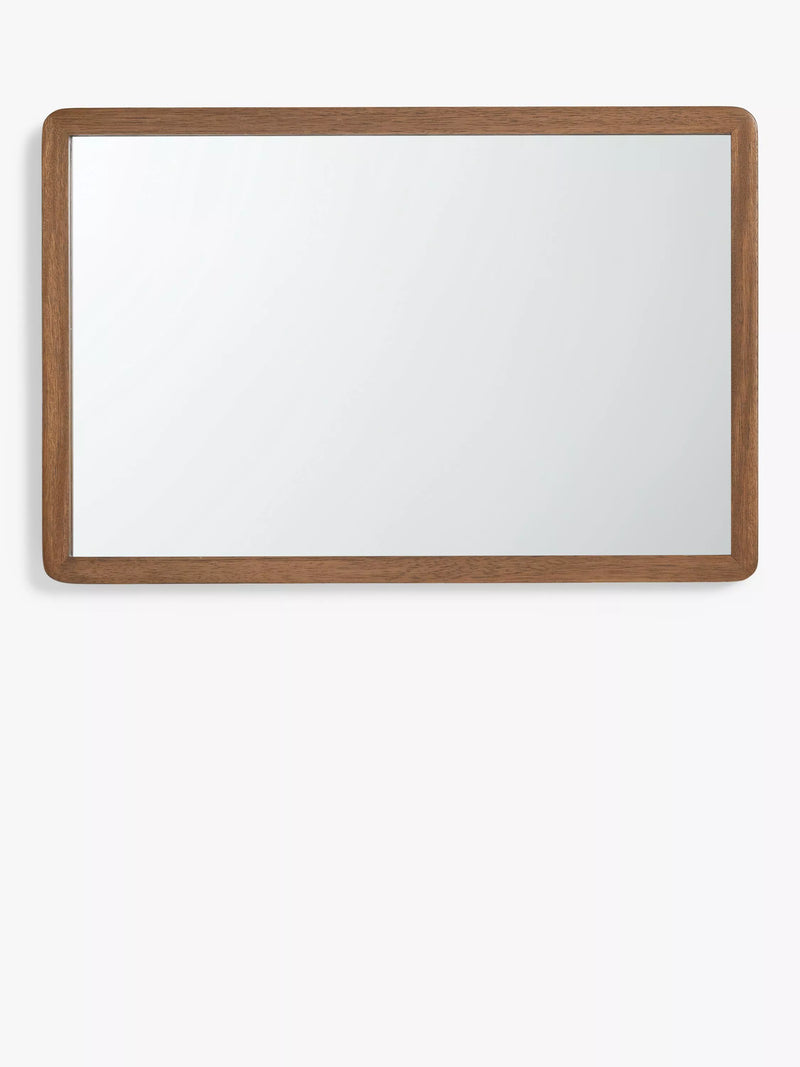 John Lewis solid oak rectangular wall mirror 75x50cm (British brand)