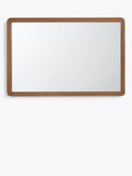 John Lewis solid oak rectangular wall mirror 75x50cm (British brand)