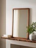 John Lewis solid oak rectangular wall mirror 75x50cm (British brand)