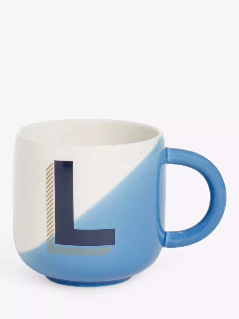 John Lewis Alphabet Fine China Mug - N