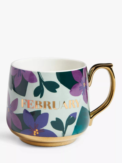 John Lewis John Lewis Birthday Flower Fine China Mug 434ml- Buy online at McGrocer
