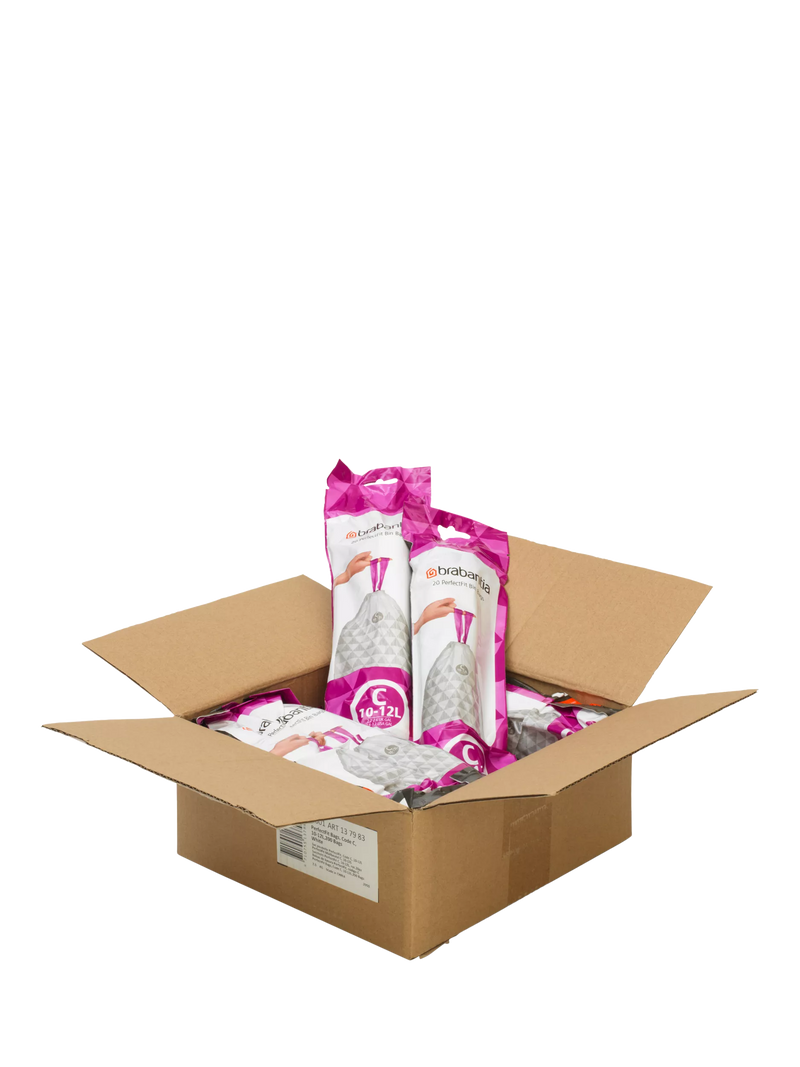 Brabantia PerfectFit bin liners Size C 10-12L - British product