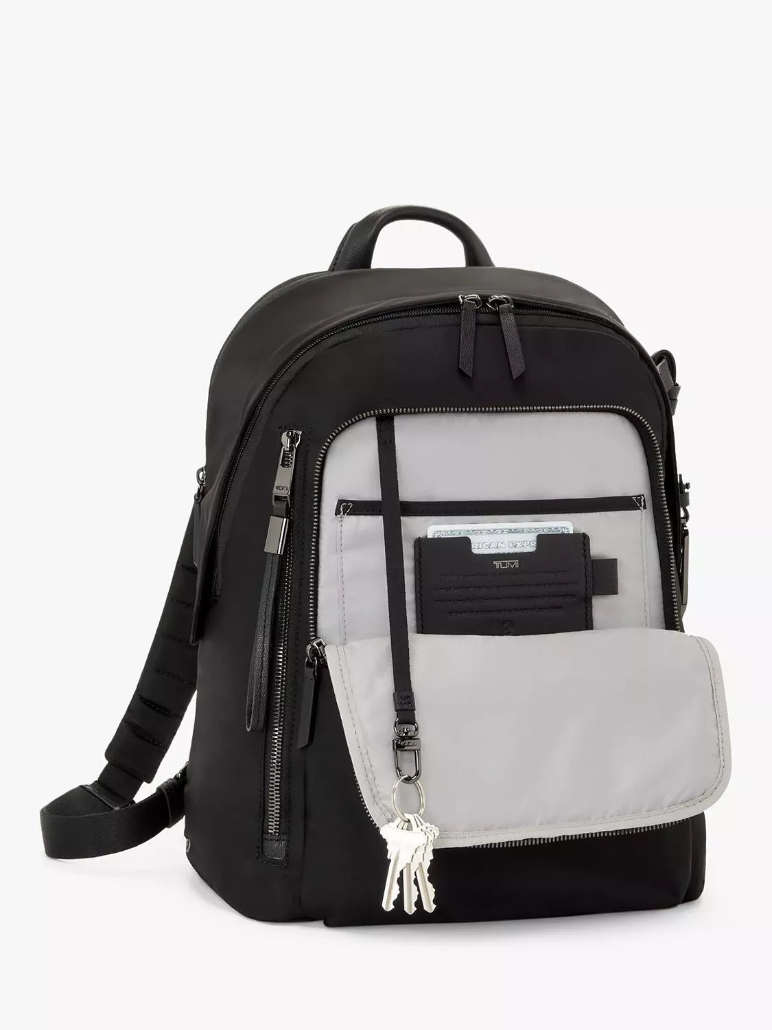 TUMI Voyageur Halsey backpack, lightweight organized bag (British brand)