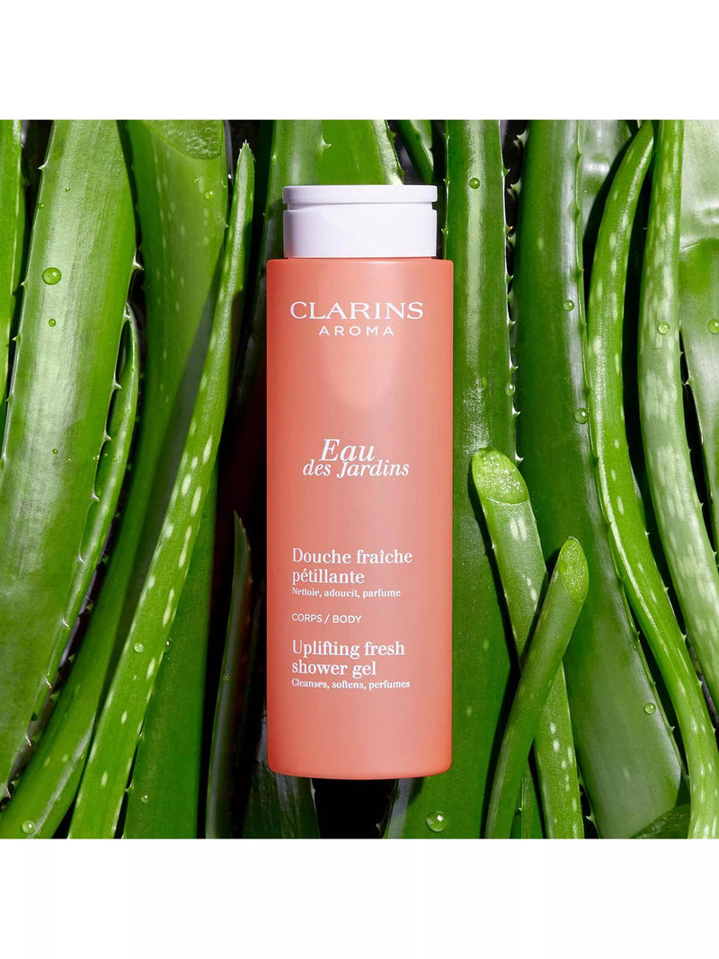 Clarins Eau des Jardins Uplifting Fresh shower gel 200ml - British product