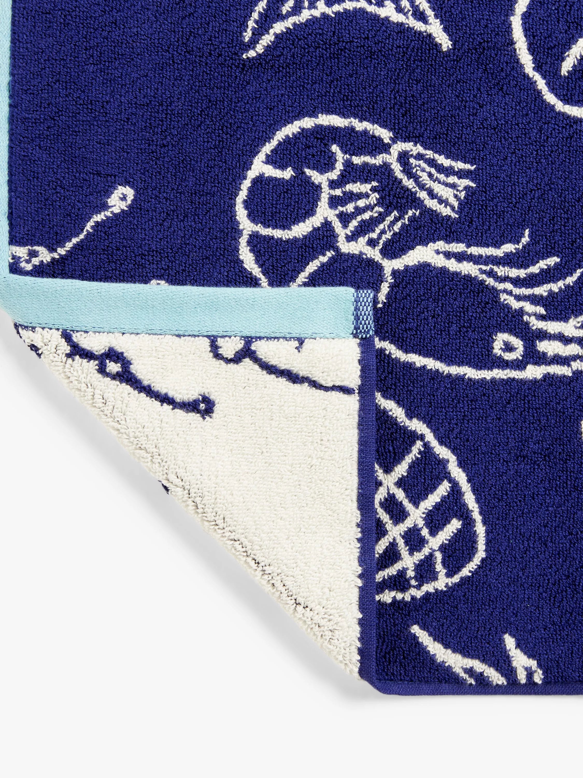 Mini Moderns Frutti di Mare bath mat in midnight, imported from the UK