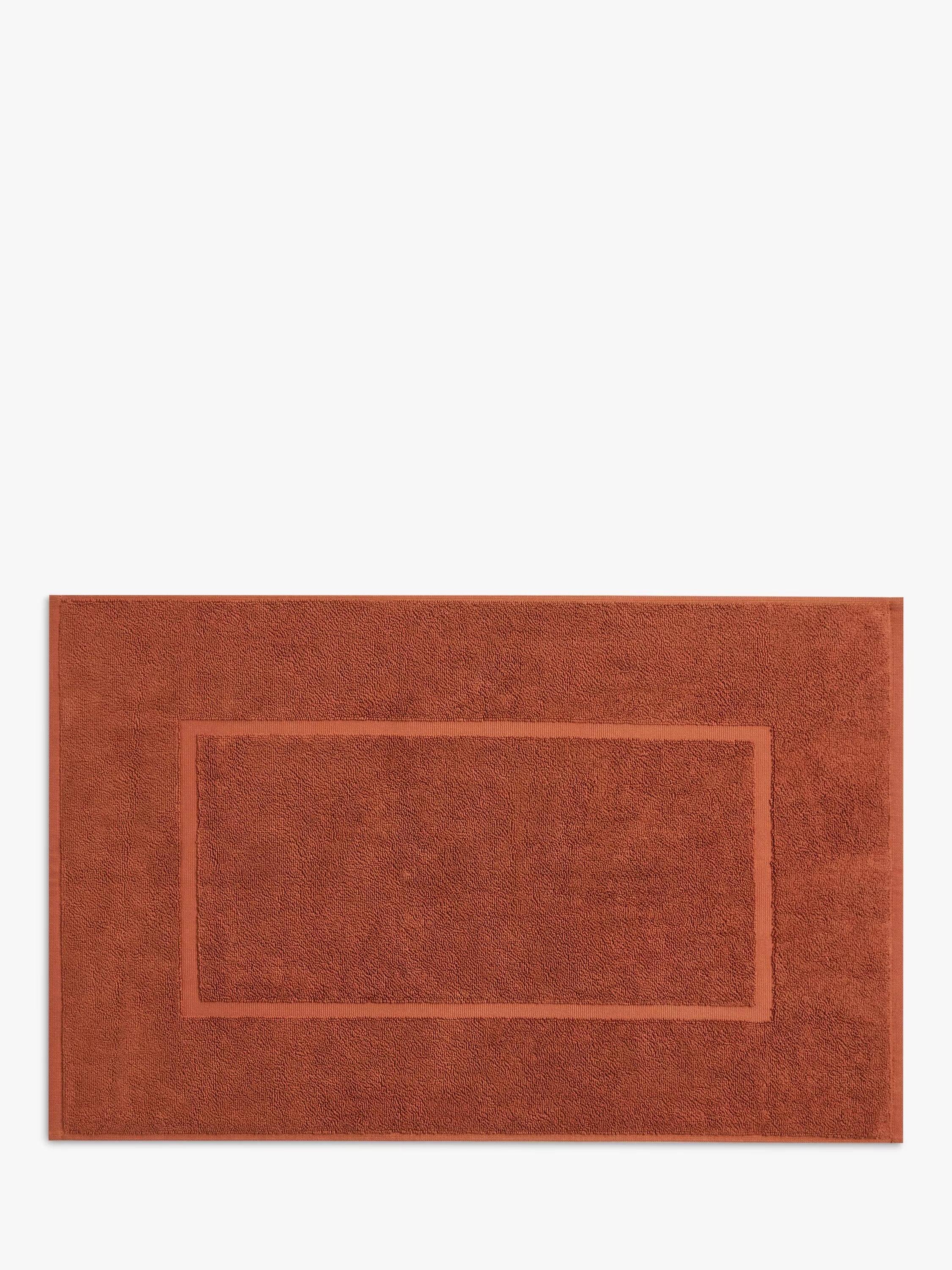 John Lewis Egyptian Cotton Bath Mat, Baked Clay