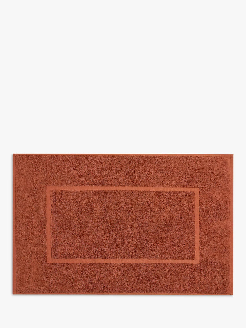 John Lewis Egyptian Cotton Bath Mat, Baked Clay