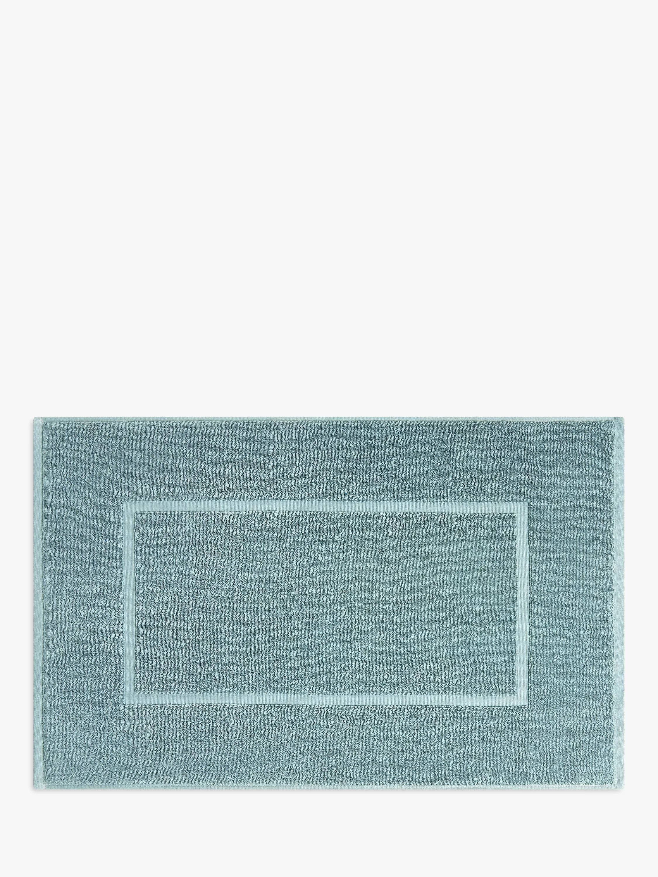 John Lewis Egyptian Cotton Bath Mat, Soft Teal