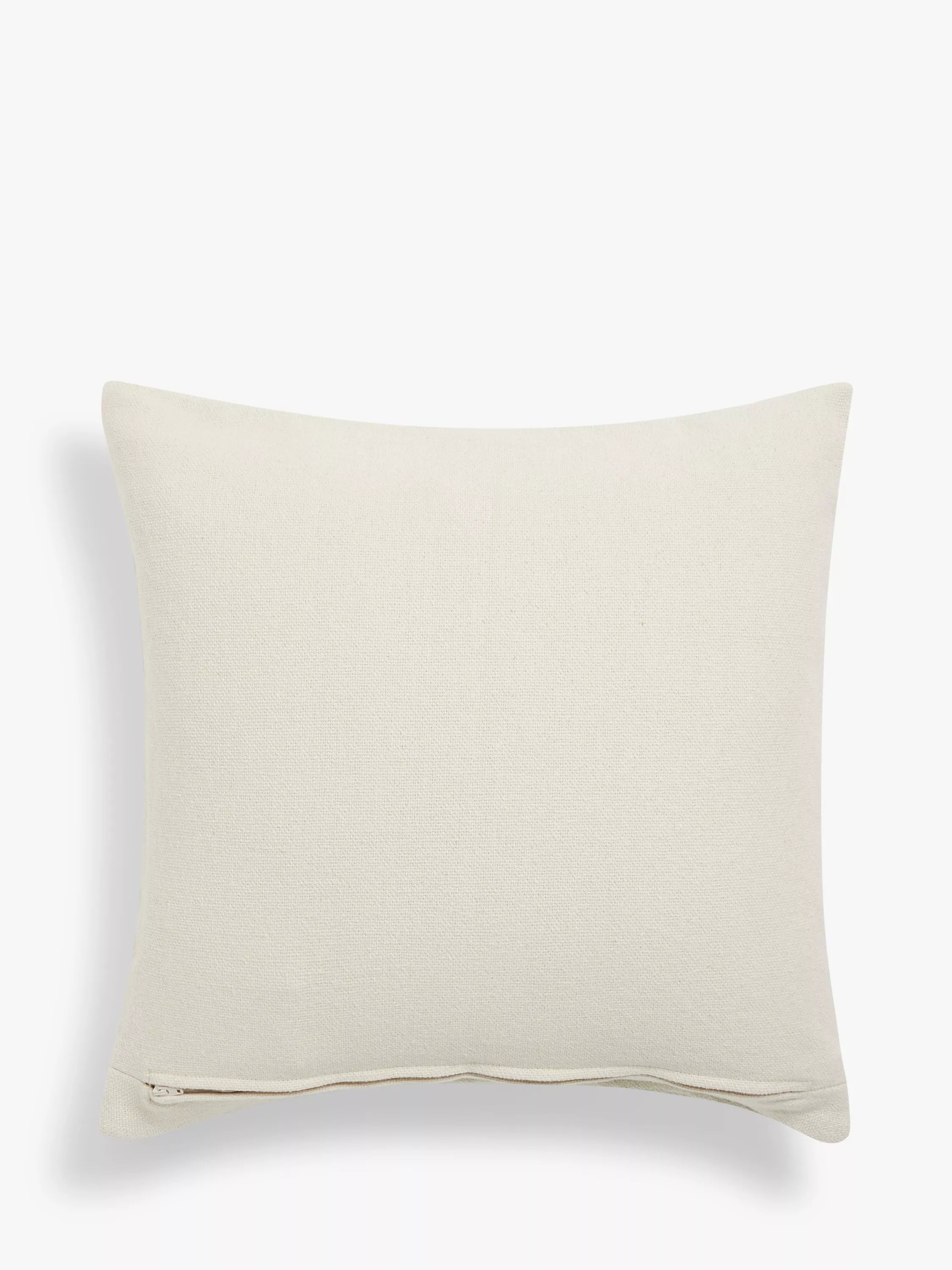 John Lewis hand-embroidered square cushion with botanical design, UK version