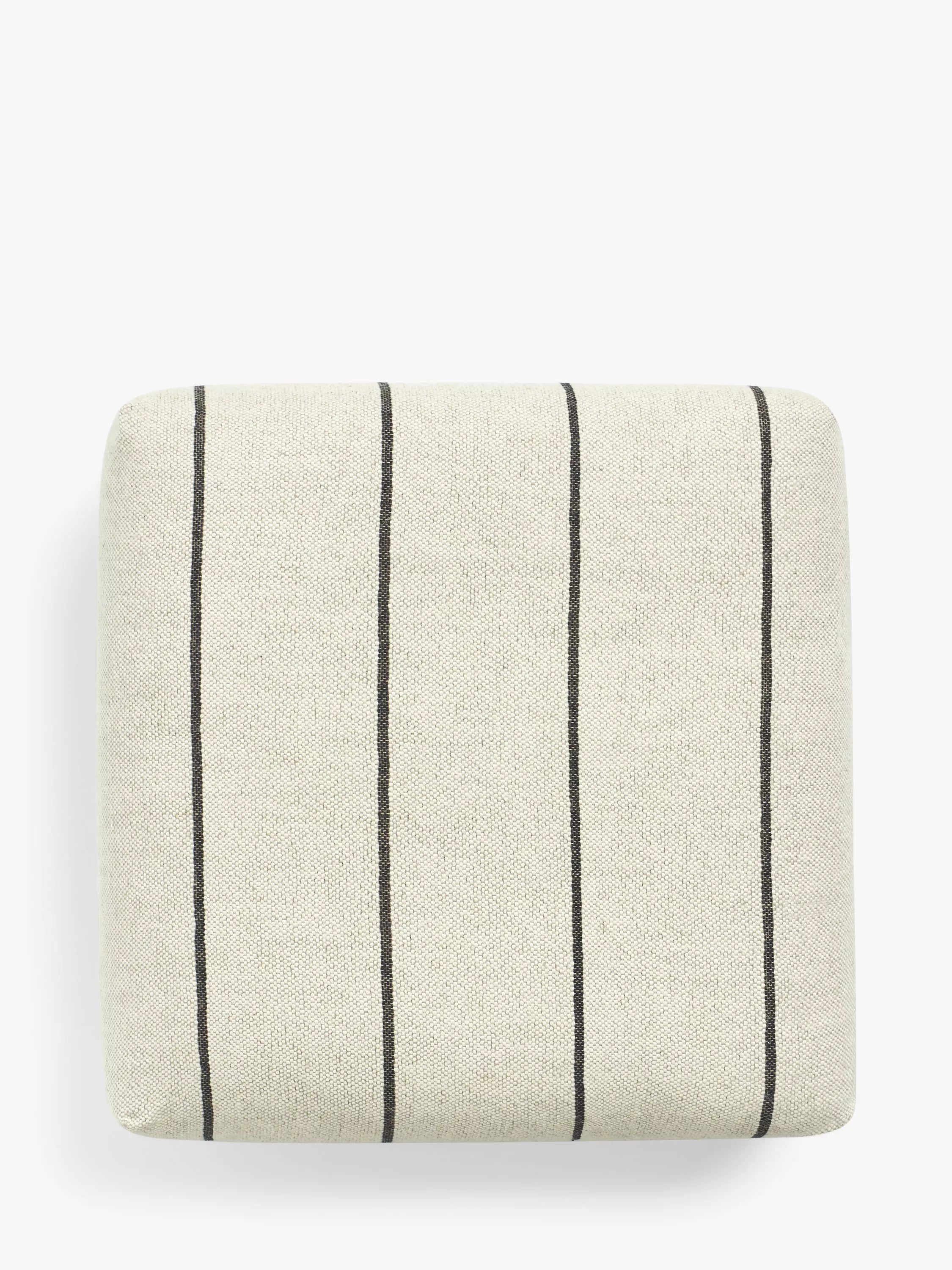 John Lewis woven stripe natural bean cube 20x60x60cm, UK version