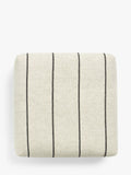John Lewis woven stripe natural bean cube 20x60x60cm, UK version
