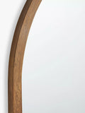 John Lewis solid oak overmantel mirror 101x90cm - British product