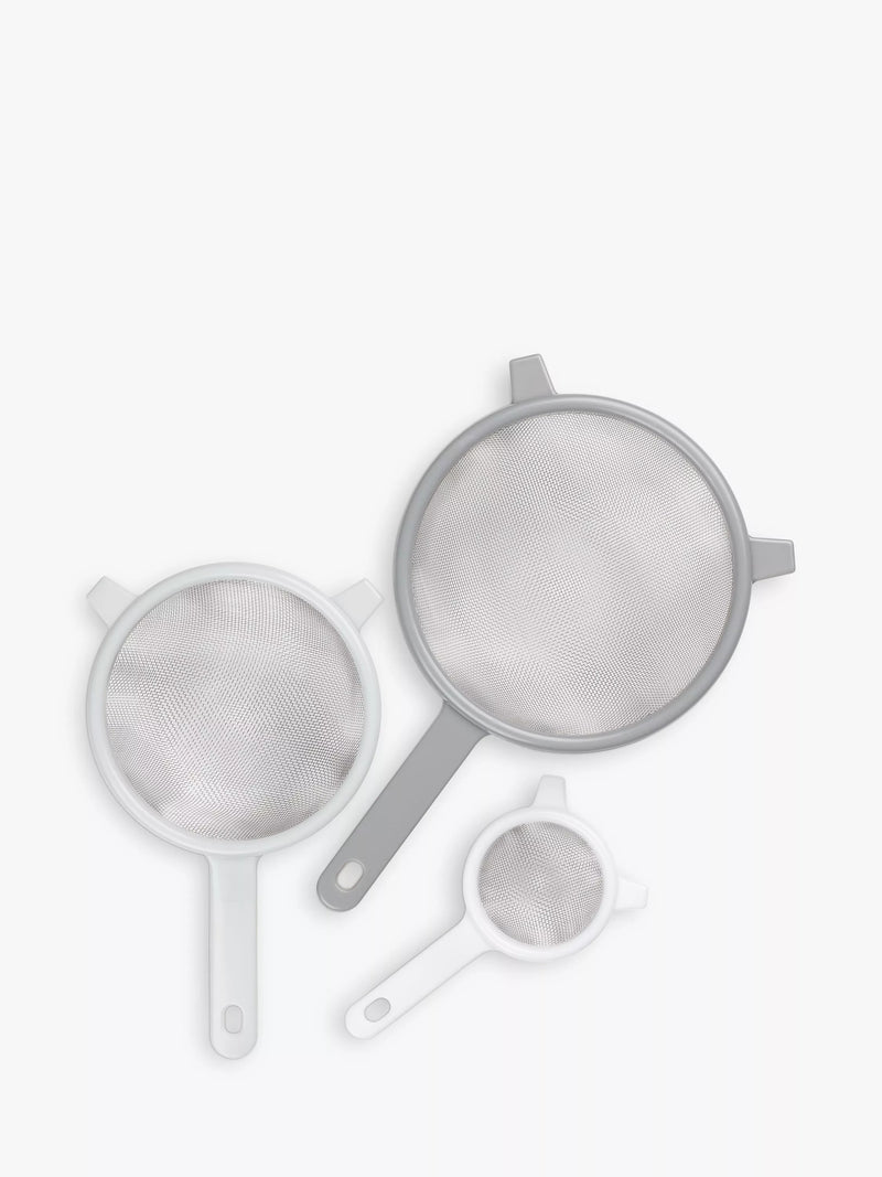 Tala Kitchen Sieves set of 3 in grey (British brand)