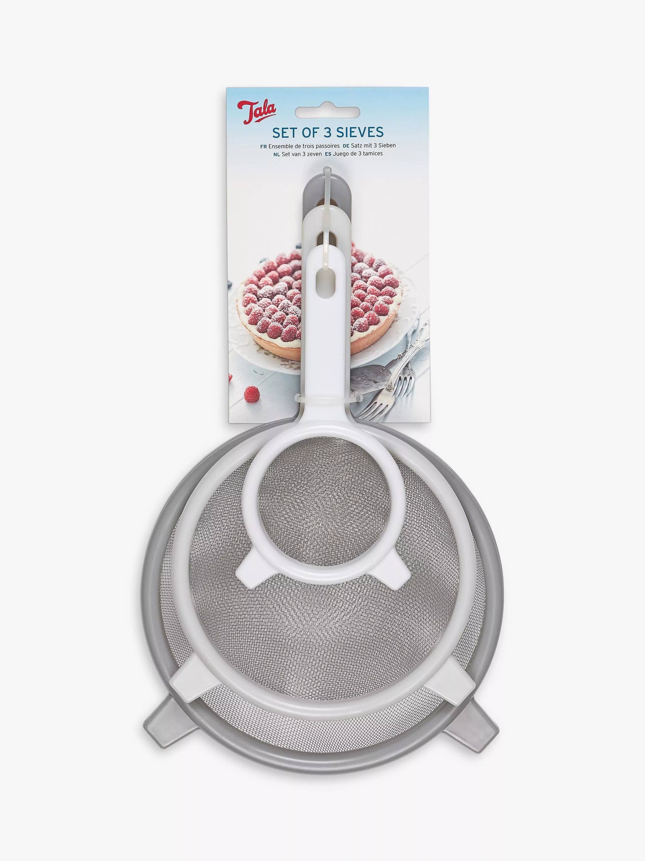 Tala Kitchen Sieves set of 3 in grey (British brand)