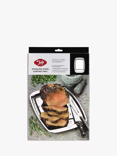 John Lewis Tala Performance Stainless Steel Carving Tray 35cm- Buy online at McGrocer