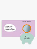 Baby lift-the-flap board book with mirrors, UK version