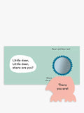 Baby lift-the-flap board book with mirrors, UK version