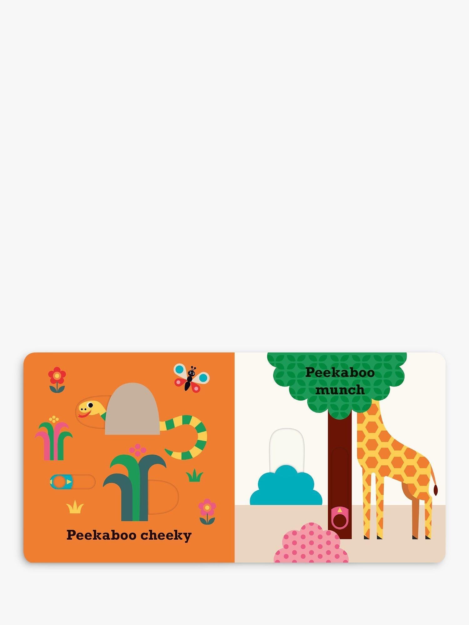 Nosy Crow Peekaboo Lion board book with sliders and mirror, UK version