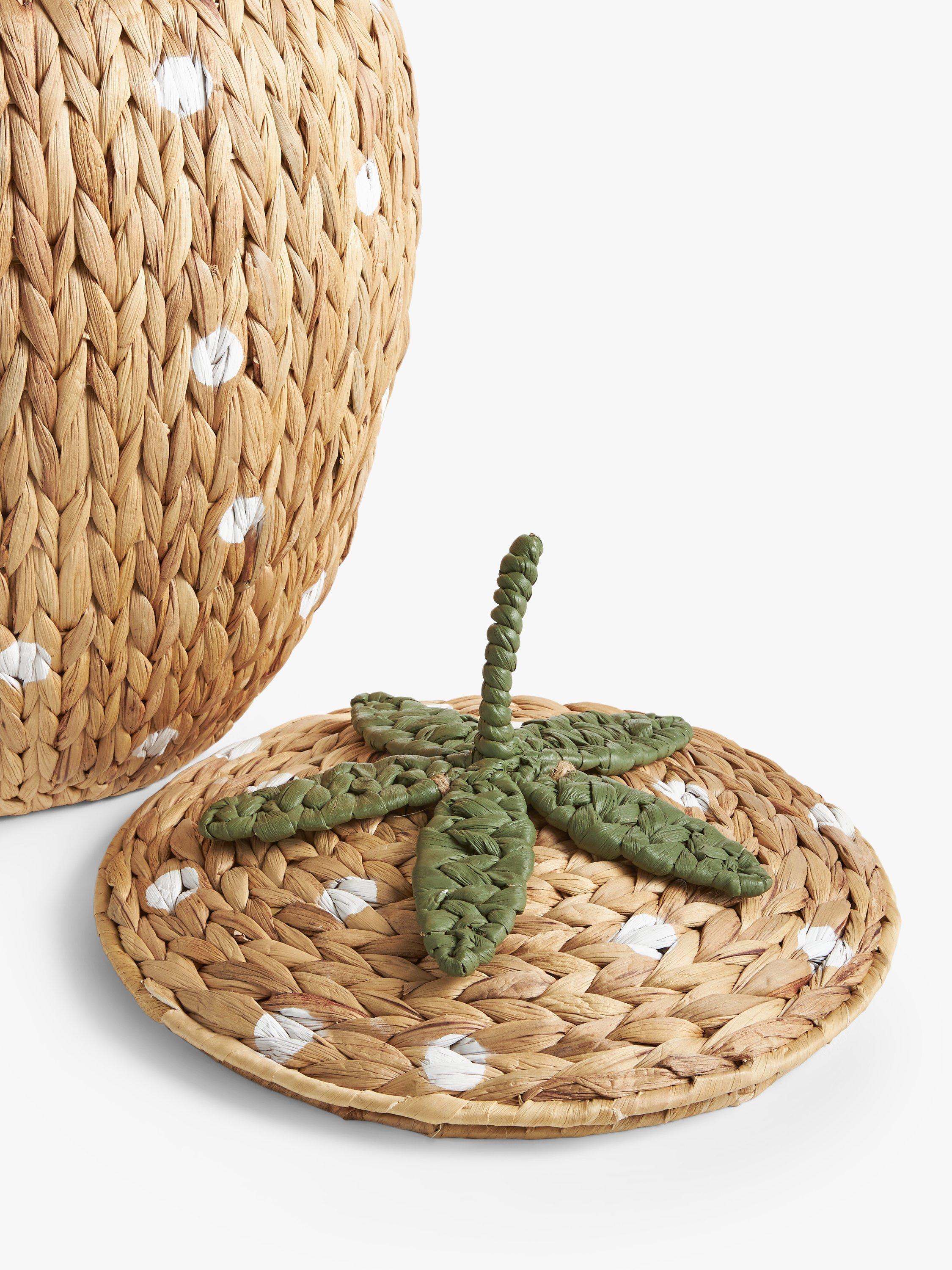 John Lewis strawberry water hyacinth storage basket medium - British product
