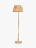 nkuku Sahar mango wood floor lamp base natural, UK version