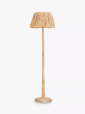 nkuku Sahar mango wood floor lamp base natural, UK version