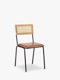 nkuku Iswa dining chair with leather seat - British product