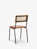 nkuku Iswa dining chair with leather seat - British product