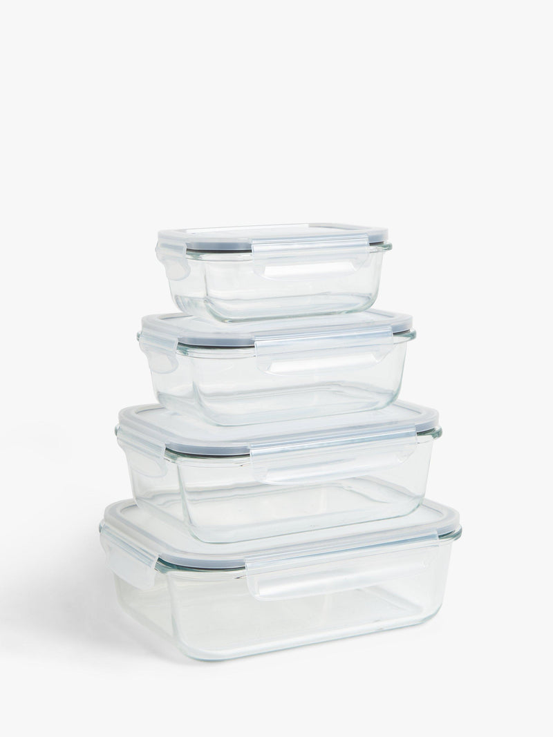 John Lewis airtight leak-proof glass storage container, clear, UK version