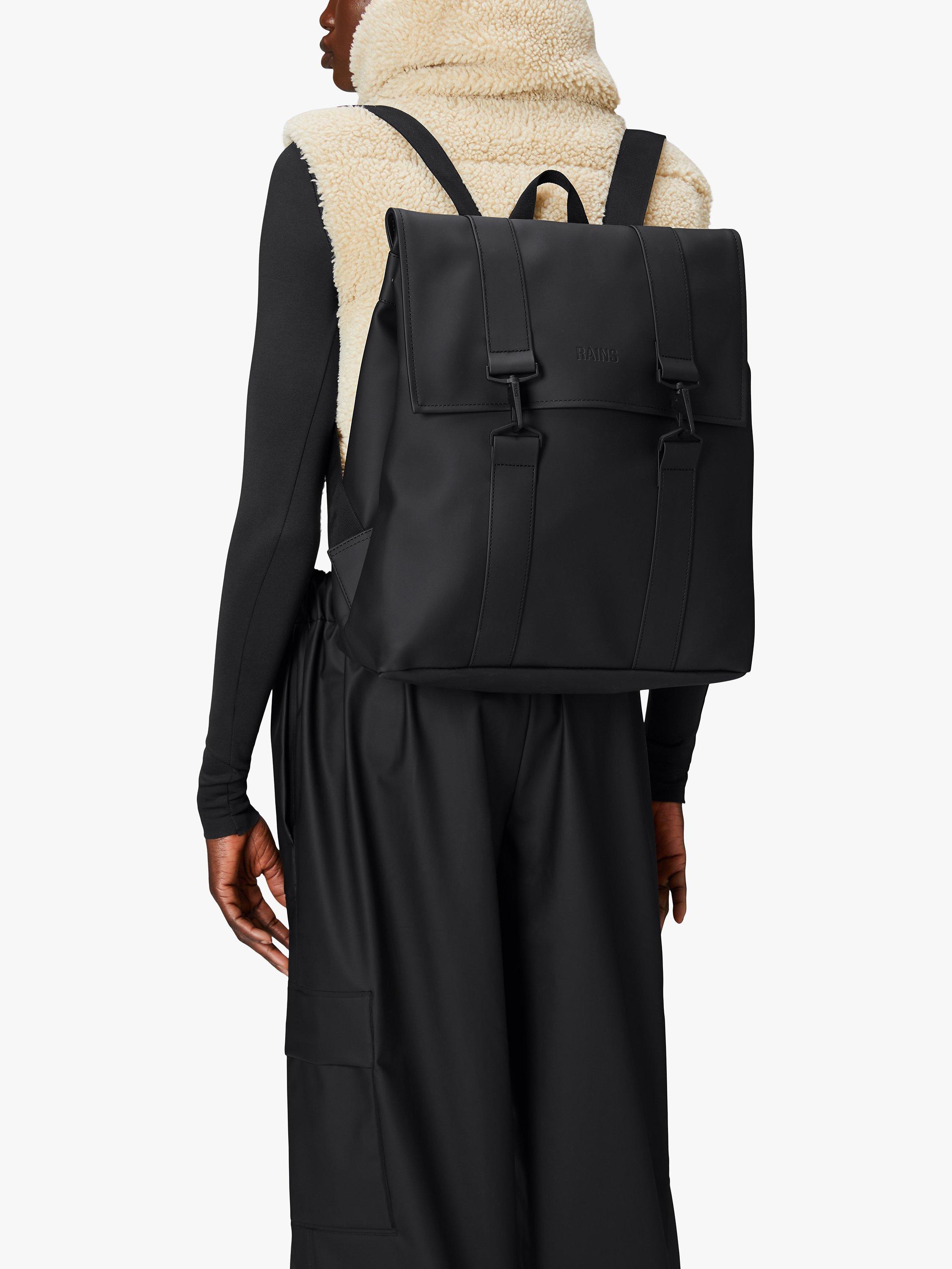rains msn water resistant backpack Waterproof Buckle Bag Sportique both on the exterior and lining Rains MSN Backpack | Water