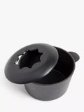 John Lewis cast iron fondue set black 700ml - British product