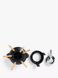 John Lewis cast iron fondue set black 700ml - British product
